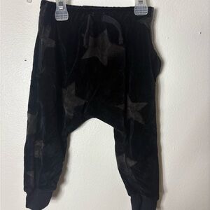 Black Star Pattern Kids Joggers